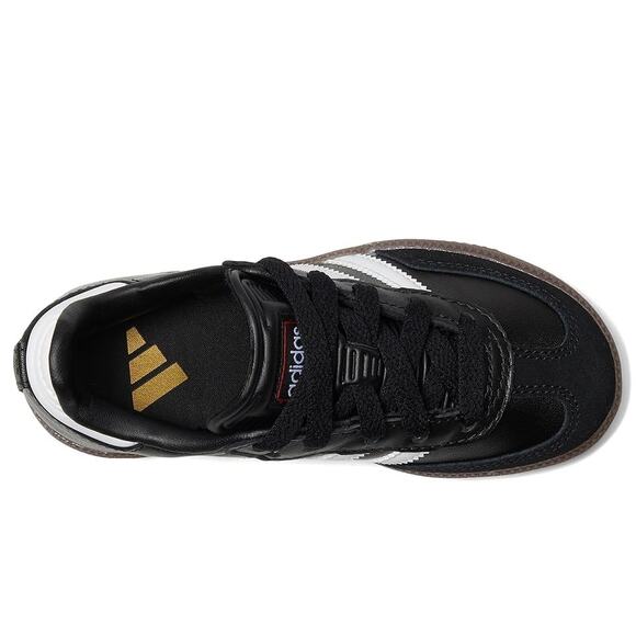 NWT adidas Unisex Samba Indoor Sneaker, Black/White/Gum-SZ 12.5 Little Kid - Picture 5 of 6